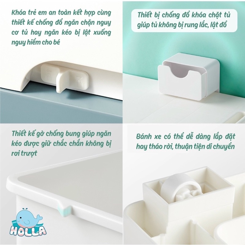 Tủ ngăn kéo 5 tầng Holla HL-09135