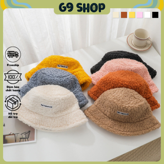 Mũ bucket beret lông cừu cao cấp Phong Cách Ulzzang Unisex NÓN VÀNH NỮ CÓ thumbnail