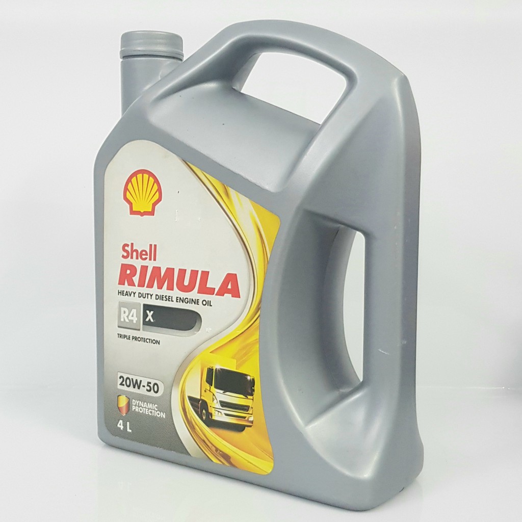 [HCM][Nhớt ô tô Diesel cao cấp]  SHELL RIMULA R4  15W40 4L