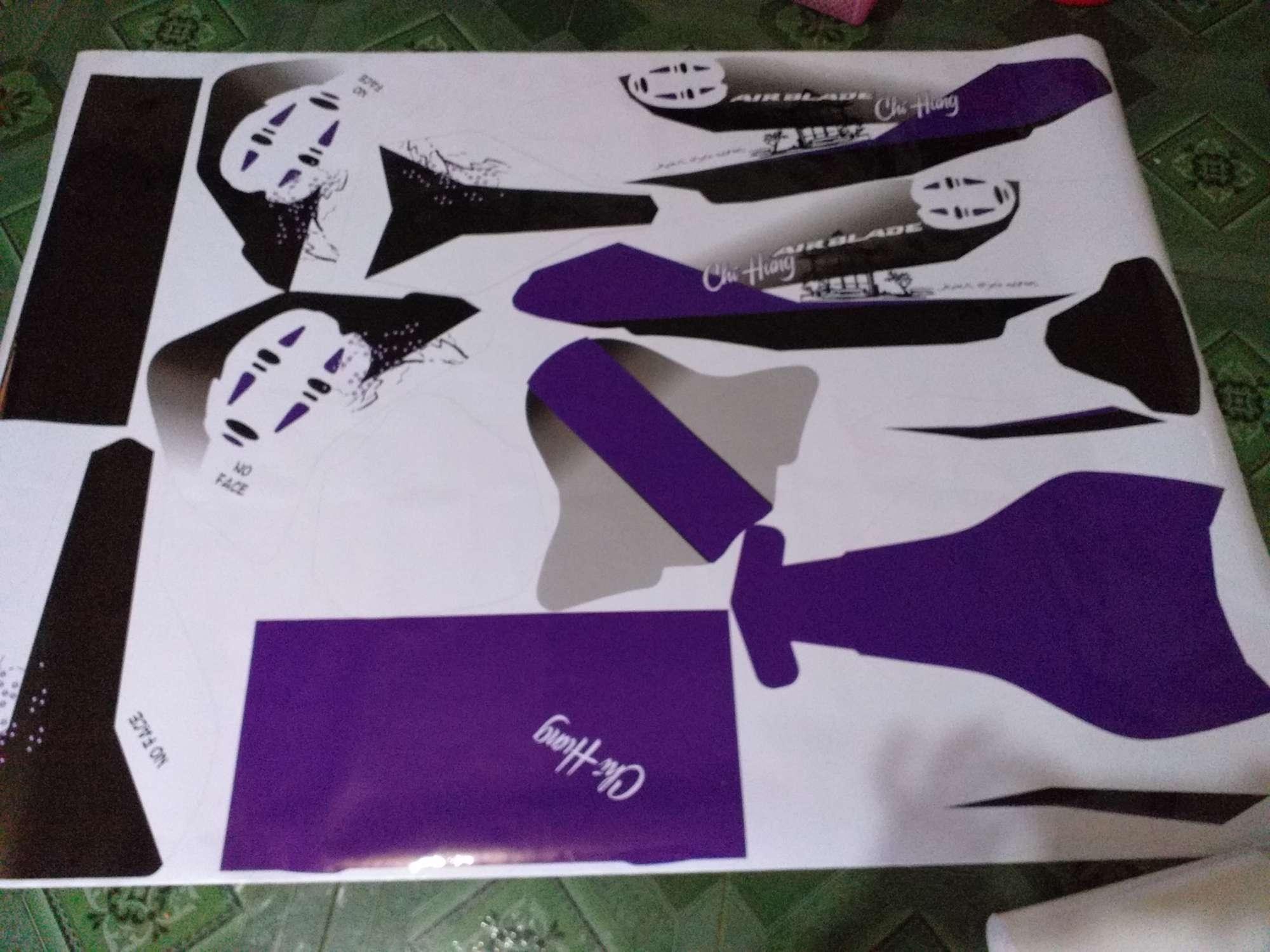 tem trùm AIR BLADE đặt in