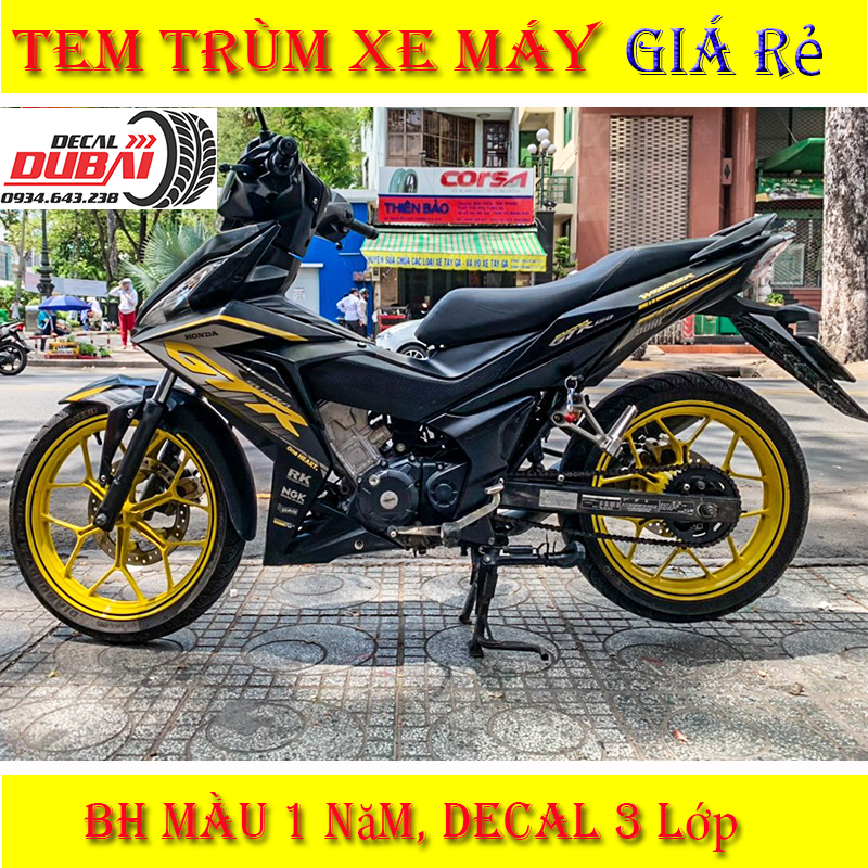Tem trùm Winner Vàng Đen GTR