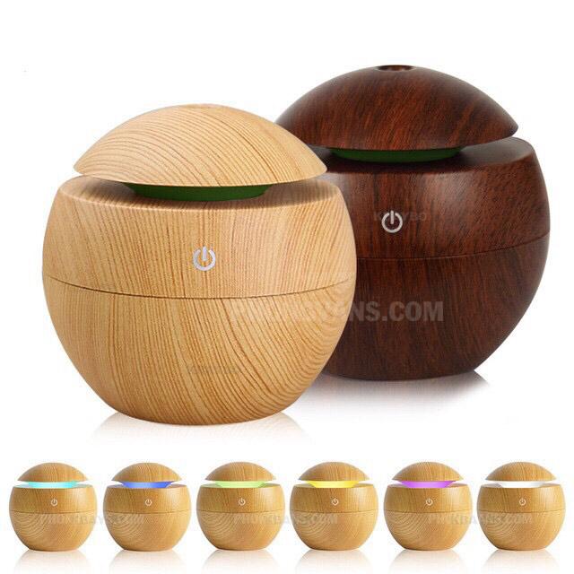 Máy Phun Sương Khuếch Tán Tinh Dầu Vân Gỗ