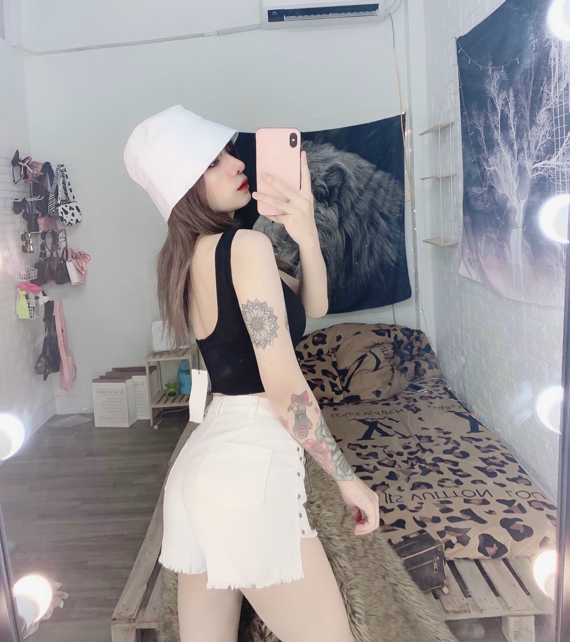 Áo kiểu 2 dây hở lưng sexy