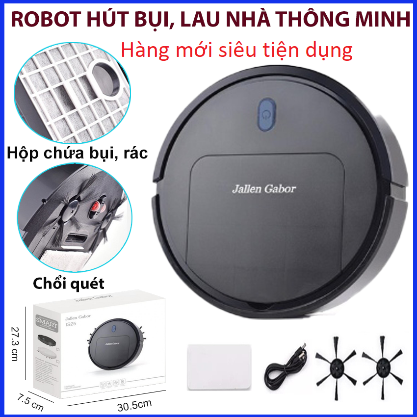 Máy hút bụi thông minh E01, Robot Hút Bụi cao cấp Hút Lau Khử Khuẩn Siêu