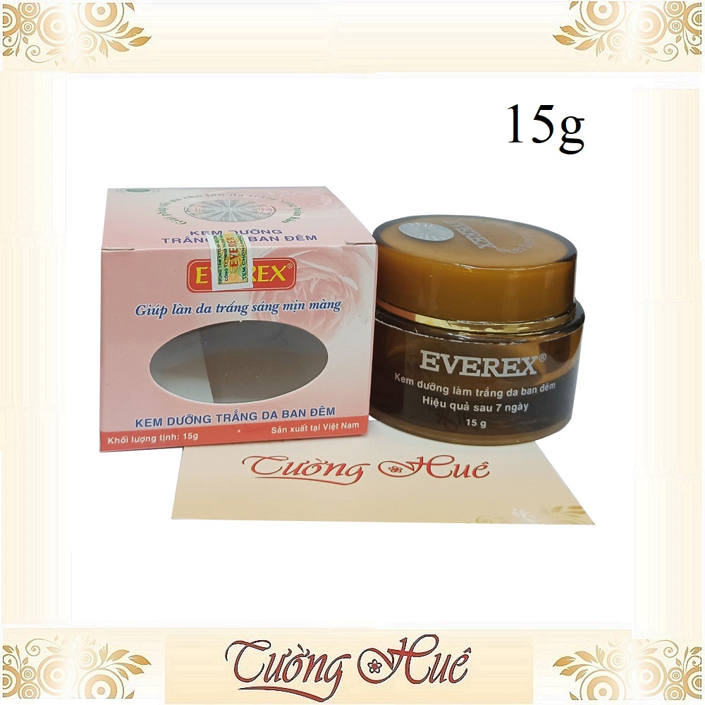 Kem EVEREX Dưỡng Trắng Da Ban Đêm - 15g