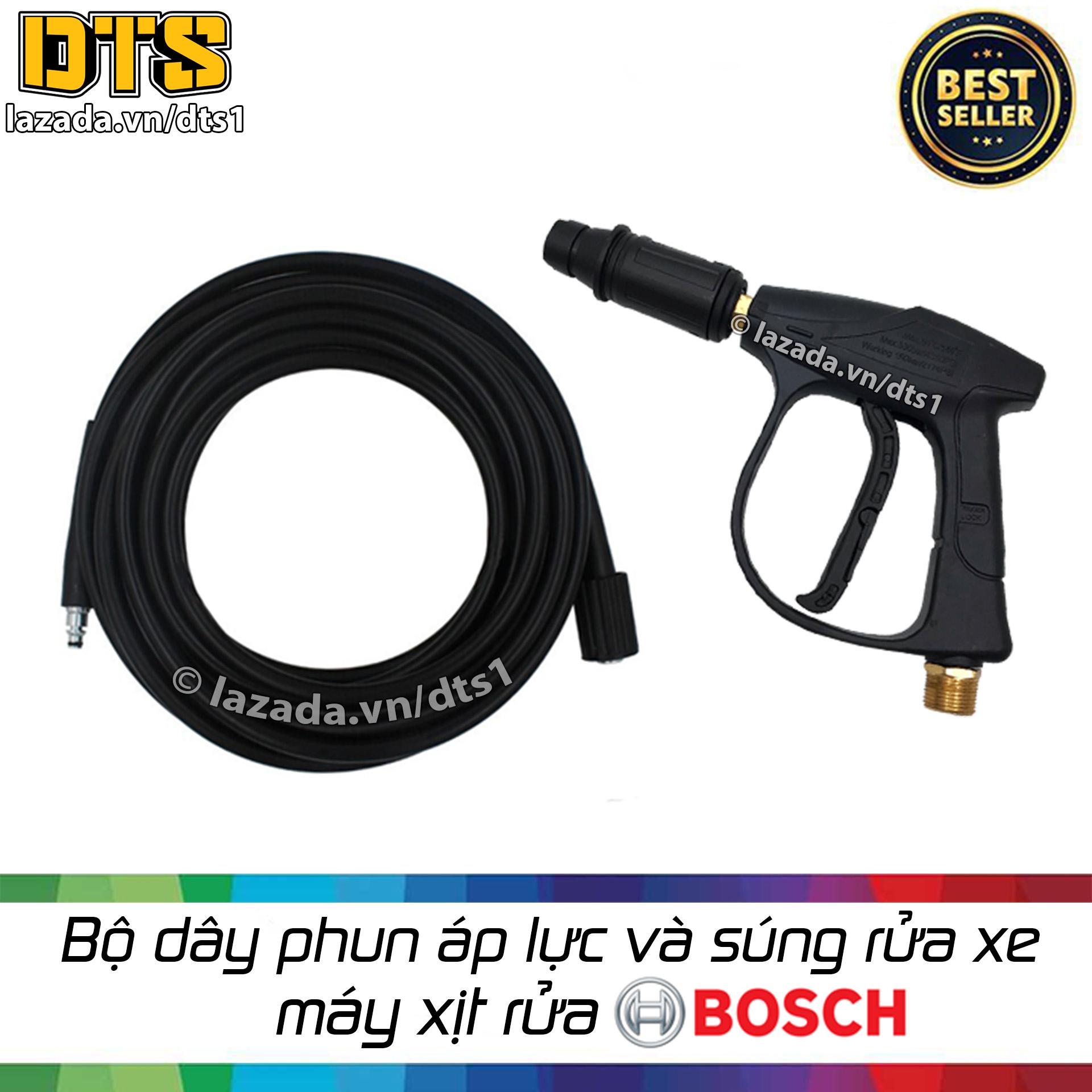 Bộ dây phun áp lực và s.úng xịt rửa cho máy phun xịt rửa Bosch - Phụ kiện máy rửa xe Bosch, Bosch AQT