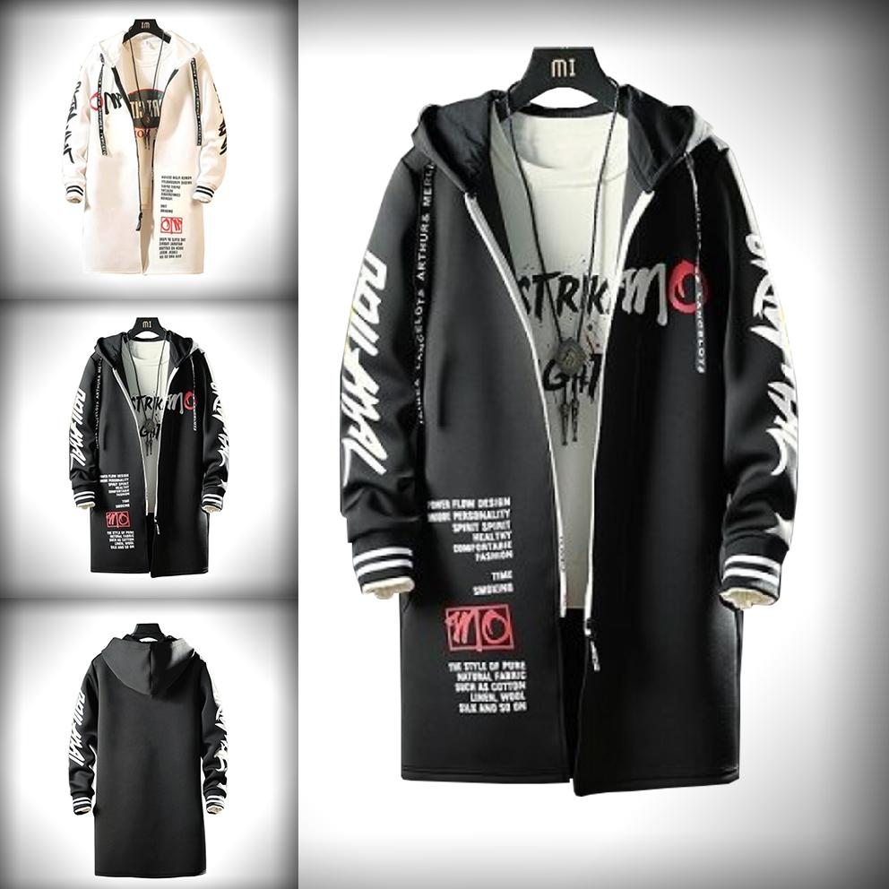 Áo Khoác Nỉ Thu Đông Nam Liền Mũ Có Khóa Kéo Chất Nỉ Bông Cao Cấp Thời Trang Đường Phố  4MEN KHOAC NAM 9000020