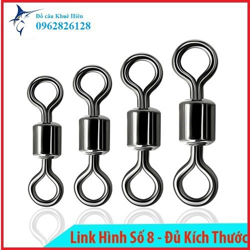 Mà ní buộc Trục câu đài, Khóa Link hình số 8 đủ các size 30 chiếc  (cam kết đổi trả trong 2 tuần đầu)