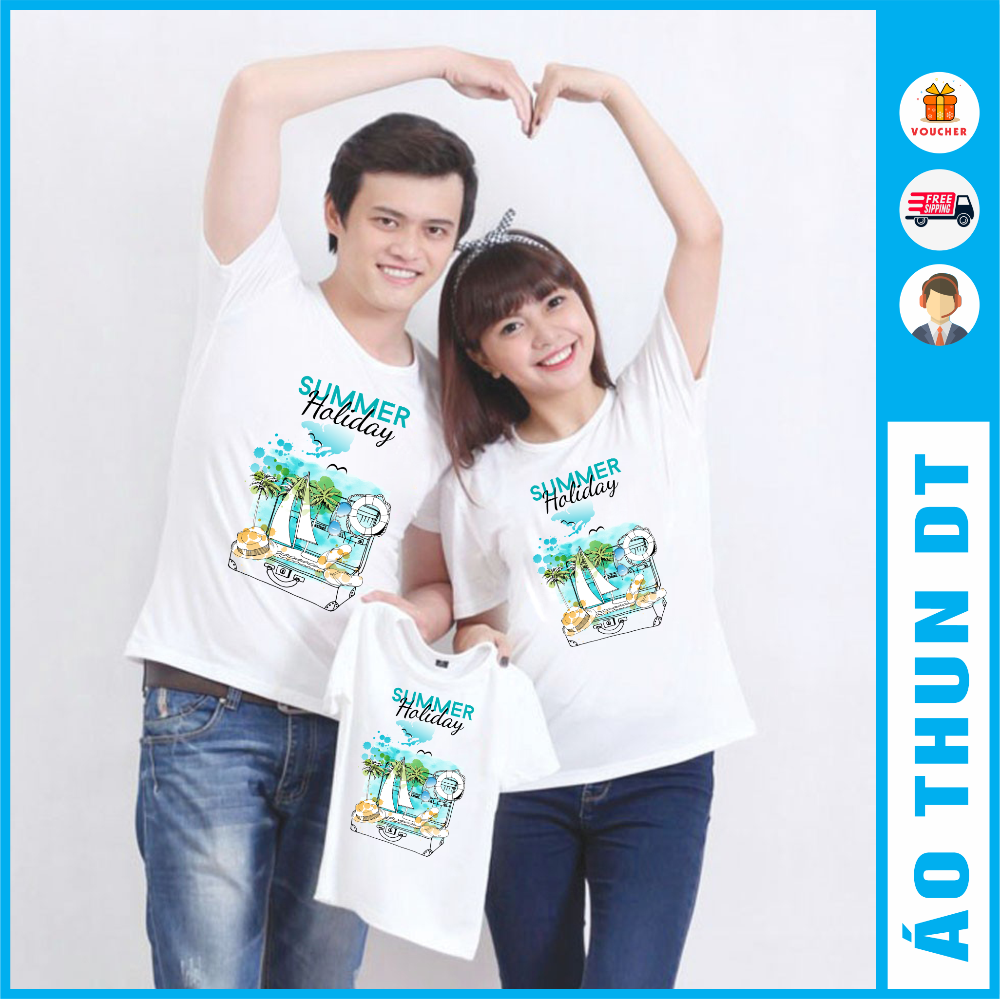 Áo thun Summer Holiday đi biển