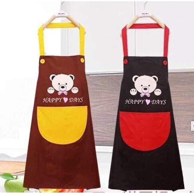 Tạp dề gấu nhà bếp nấu ăn ,tạp dề chống thấm nước