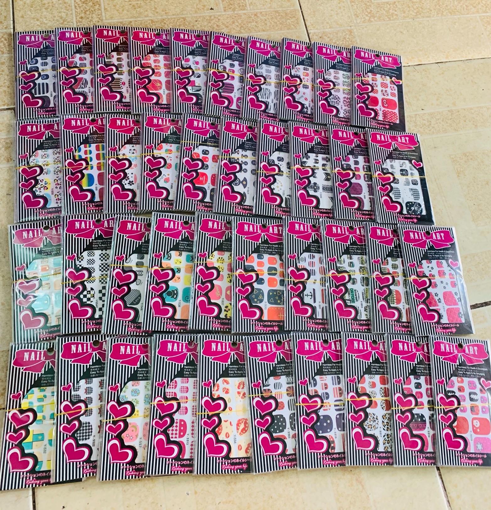 sticker dán móng chân mã GZ