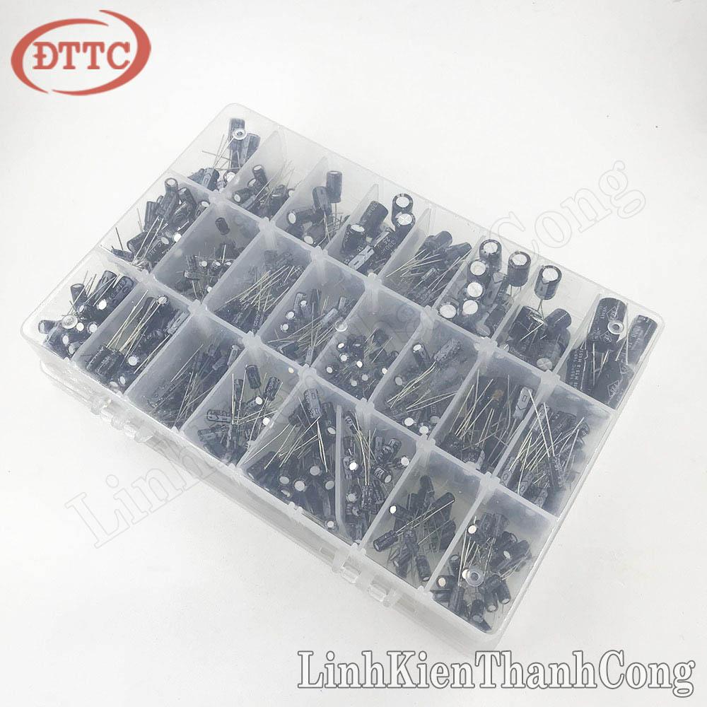 Combo 24 Loại Tụ Hóa 0.1uF - 1000uF (500 Cái)