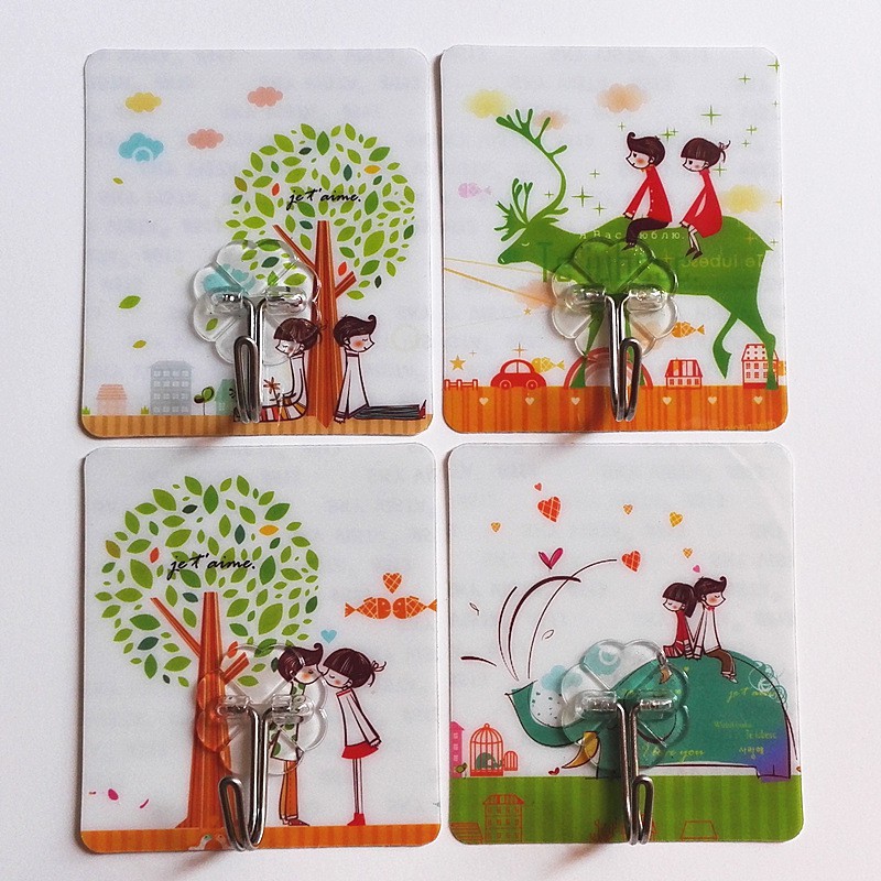 Sét 10 móc dán tường 3D siêu dính