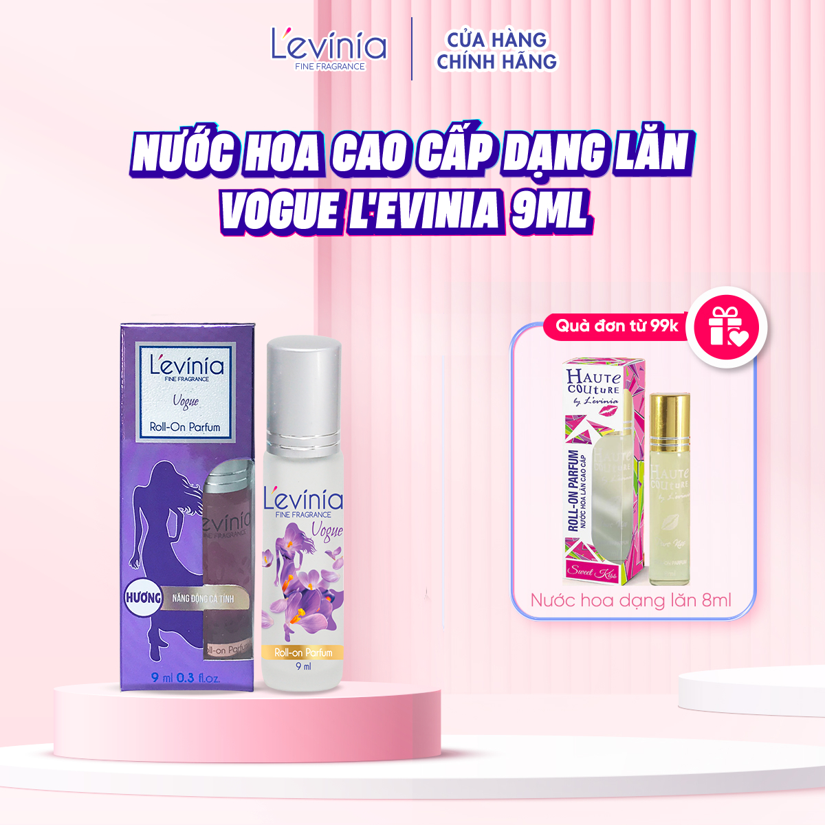 Nước Hoa Cao Cấp Dạng Lăn L'evinia VOGUE 9ml