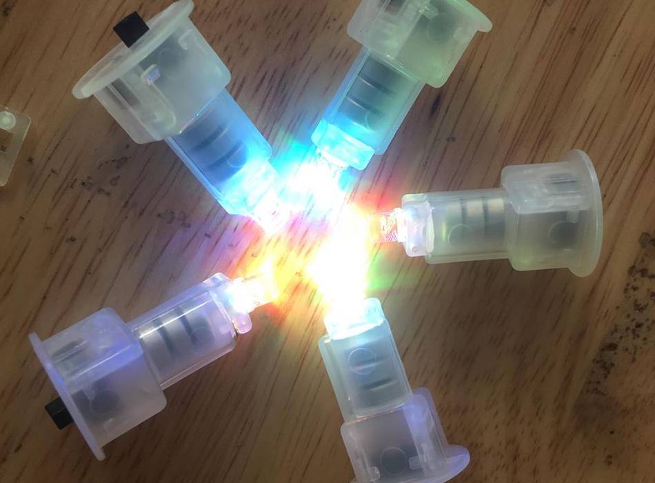 50 đèn led 7 màu, đèn led trung thu, đèn led 7 màu trang trí