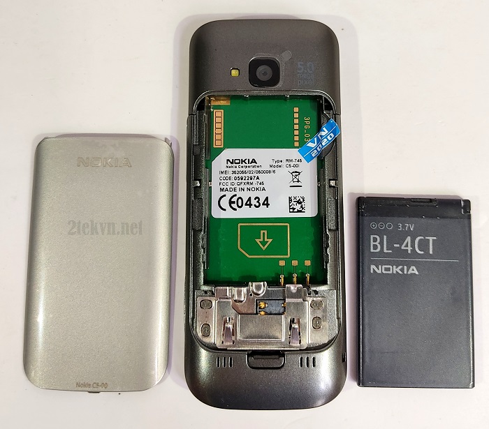 [HCM]Nokia C5 00 siêu đẹp (main zin thay vỏ mới) kèm pin sạc