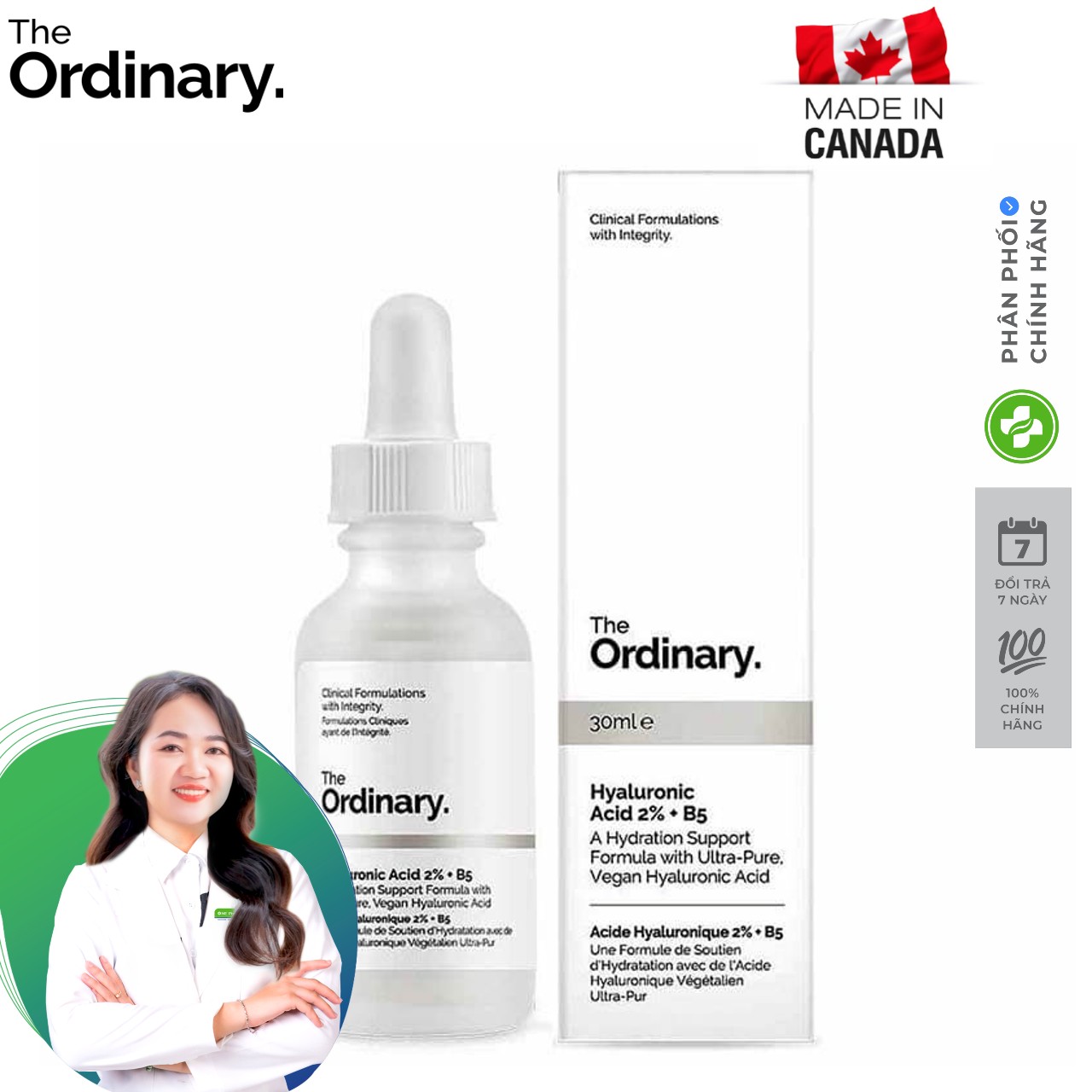 The ordinary chính hãng - serum the ordinary hyaluronic acid 2% + b5 serum 30ml