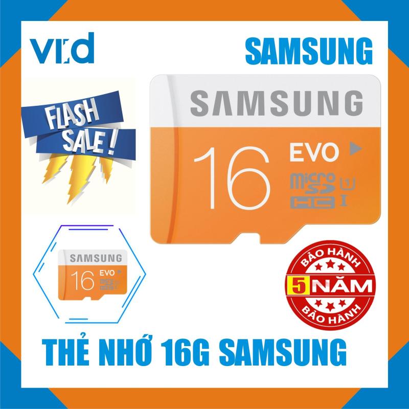 Thẻ nhớ SamSung MircoSDXC UHS I-Card 16GB - Bảo hành 5 năm