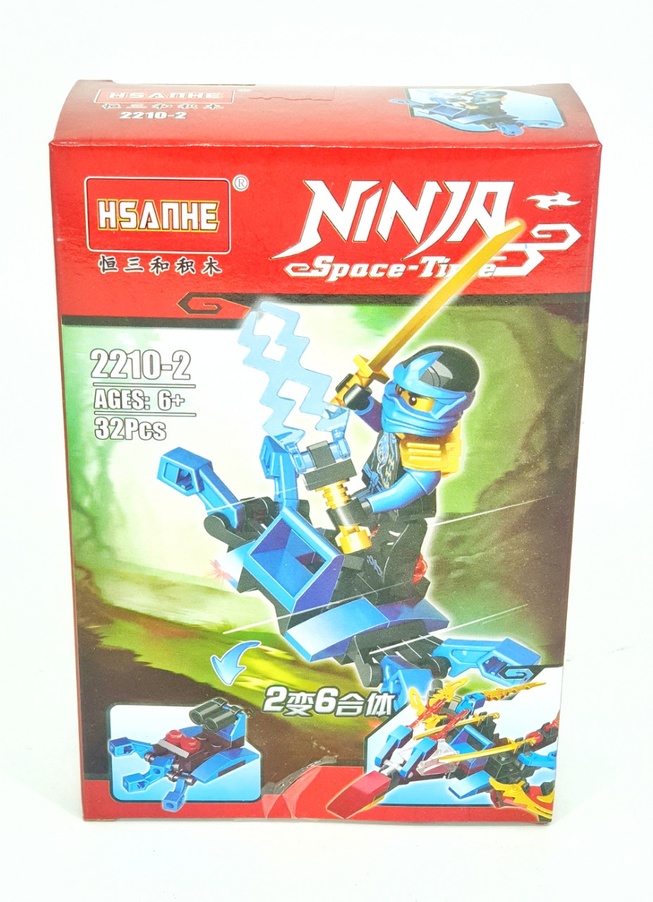 [HCM]Bộ 6 Minifigures Ninjago 6 in 1 Lắp Ráp Phi Cơ Ninja ( 194 Mảnh )