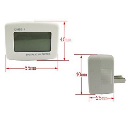 Đồng Hồ Lcd Vôn Kế 80-300V