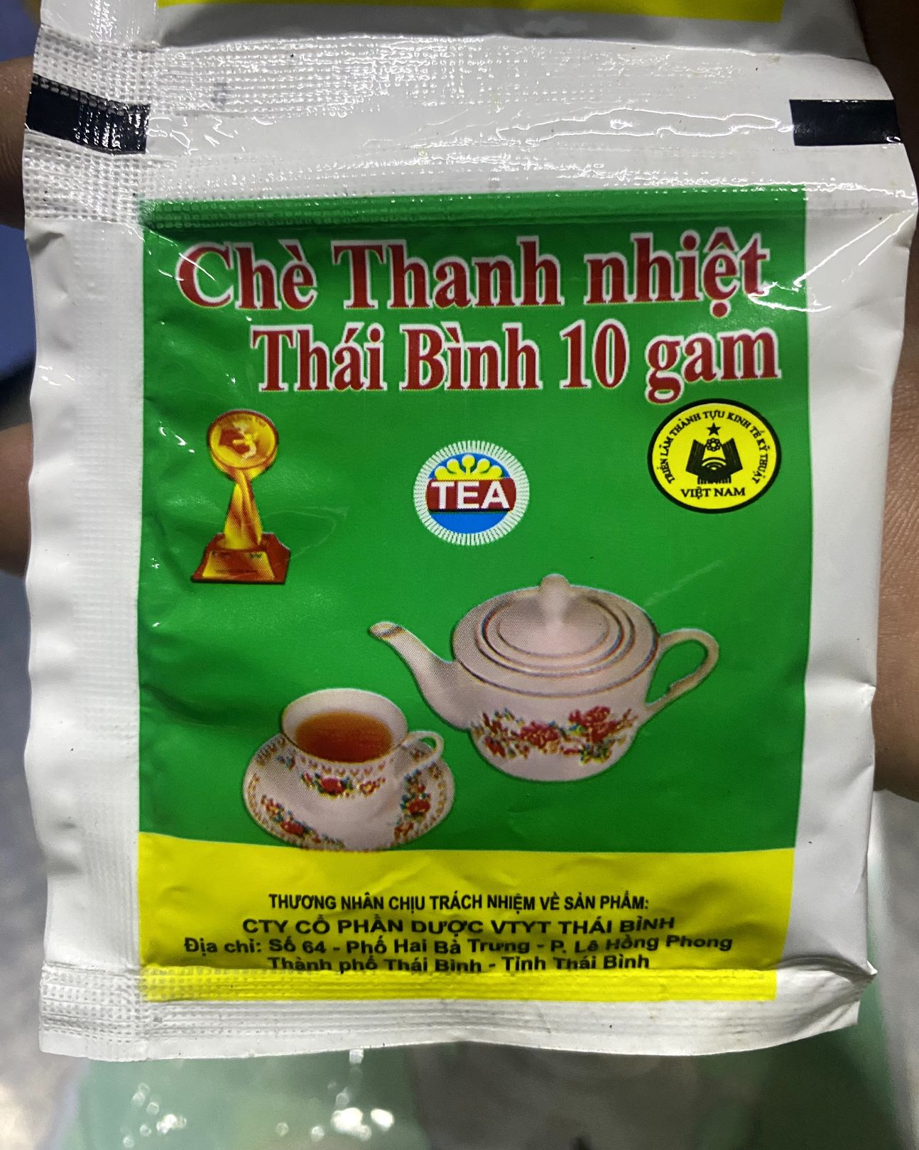 Chè Thanh Nhiệt THÁI BÌNH 100 gói x 10g
