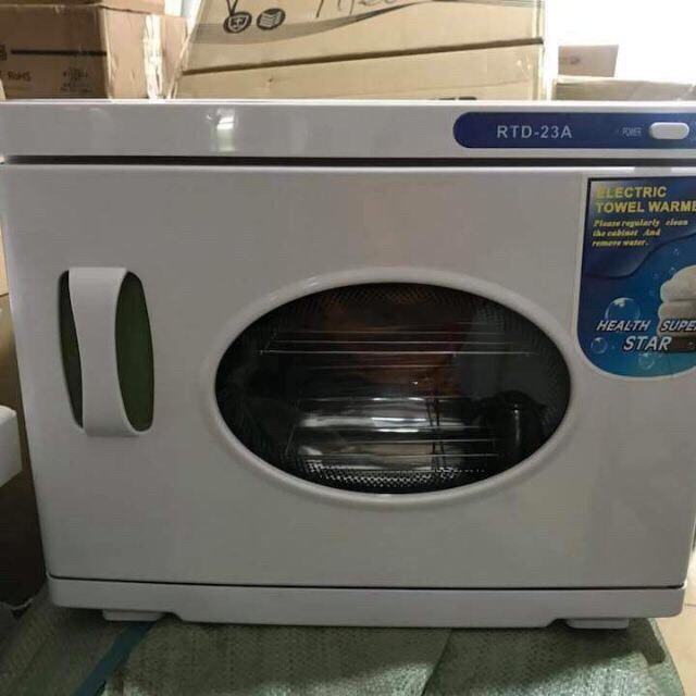 Tủ Hấp Khăn Có Kính 23A - Tủ Hấp Khăn 23A Dùng Cho Spa Có Kính (Có Đèn UV Diệt Khuẩn)