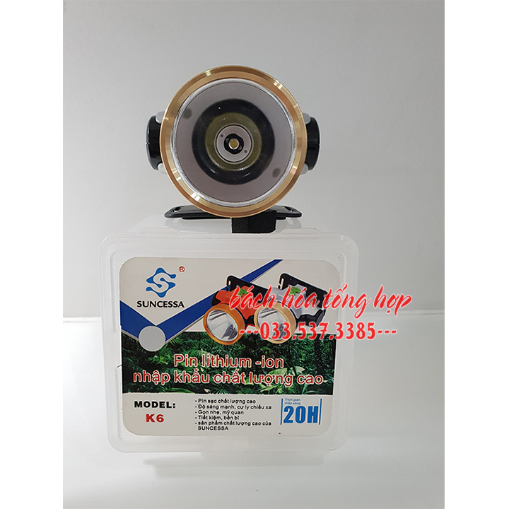 Đèn pin đeo đầu, đèn pin đội đầu Suncessa K6