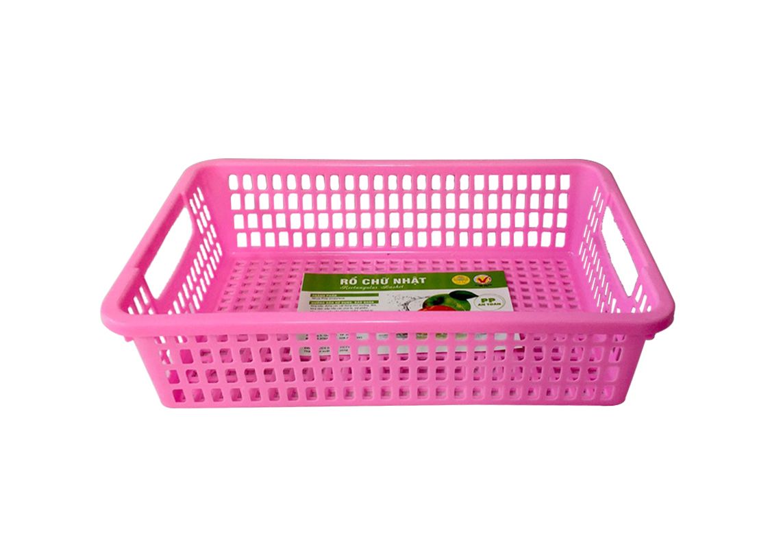 Rổ chữ nhật TỰ LẬP 28CM  - 28 x 19.5 x 7cm