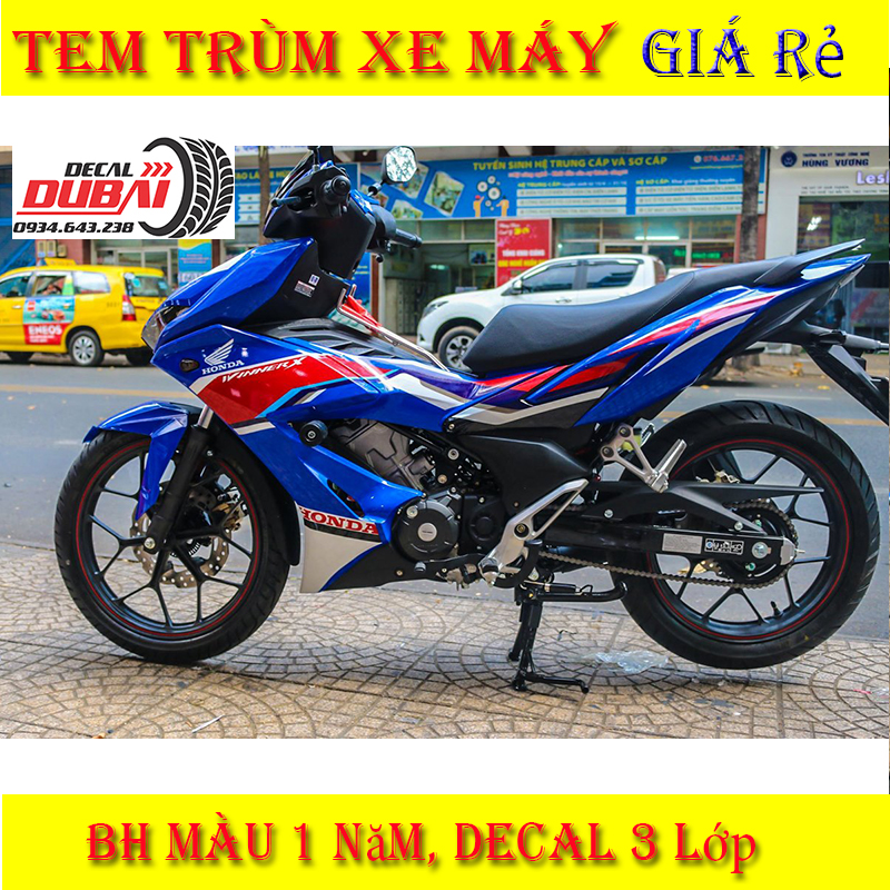 Tem Trùm Winner X Xanh Đỏ Thể Thao