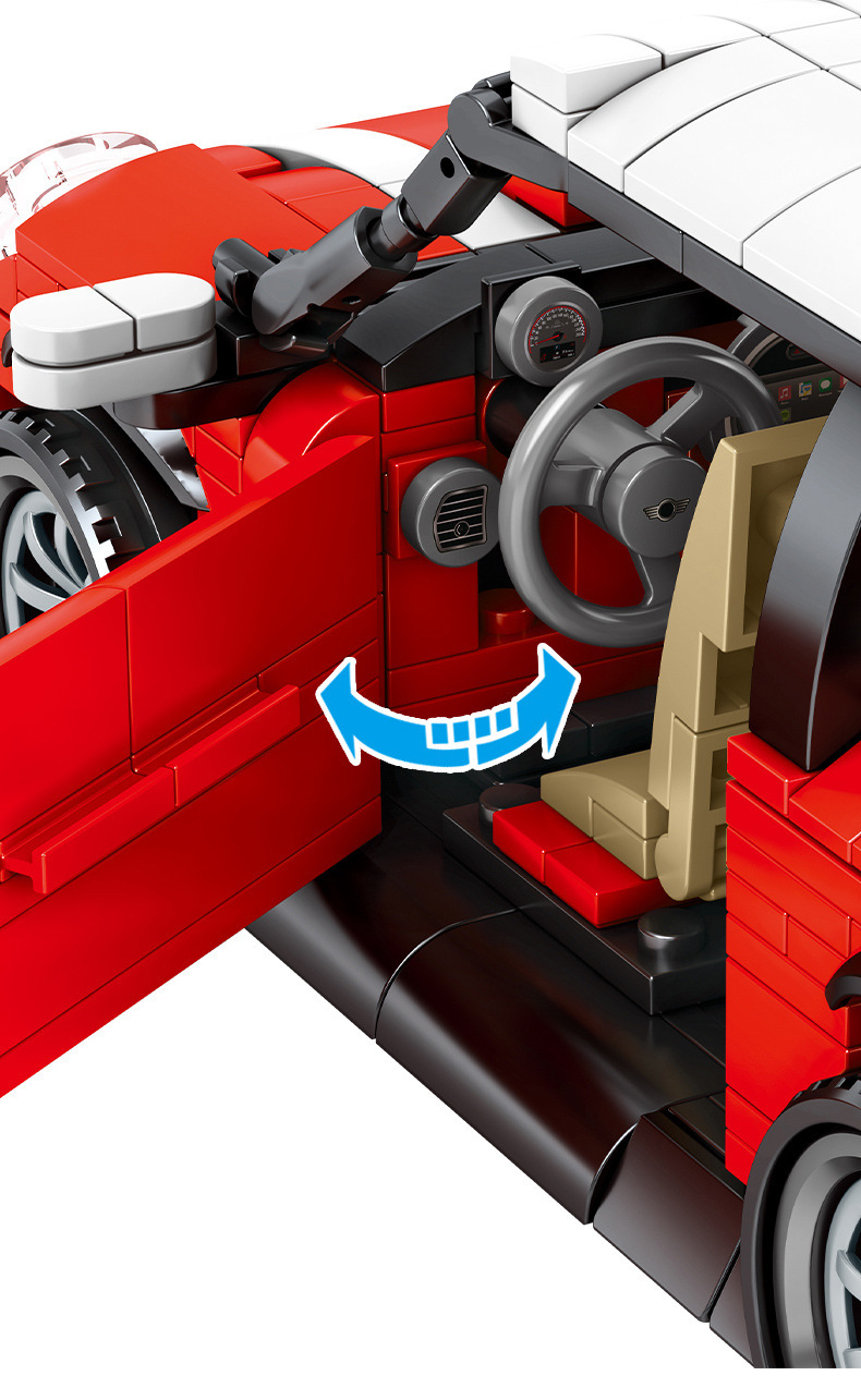 1046 Đồ chơi lắp ghép non-Lego xe Mini Cooper