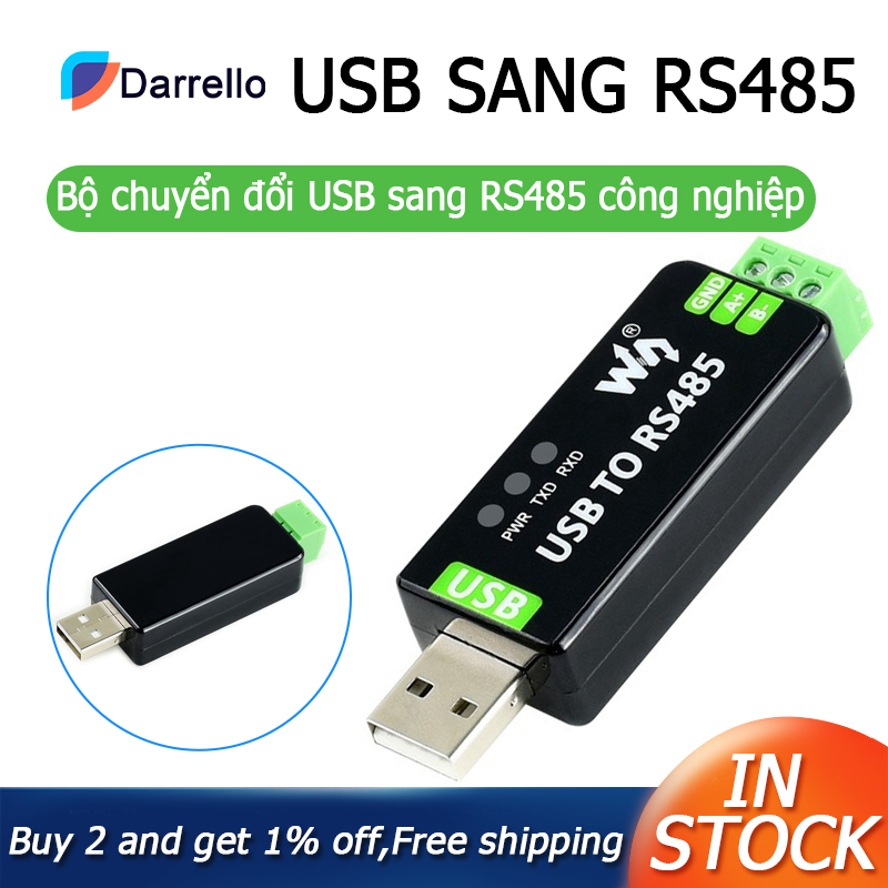 Waveshare industrial usb to rs485 converter, with original ft232rl inside