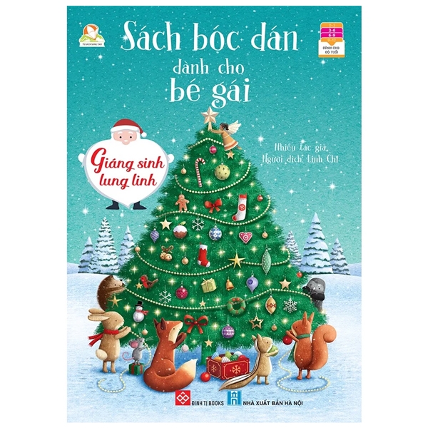 Fahasa - sách bóc dán dành cho bé gái - giáng sinh lung linh