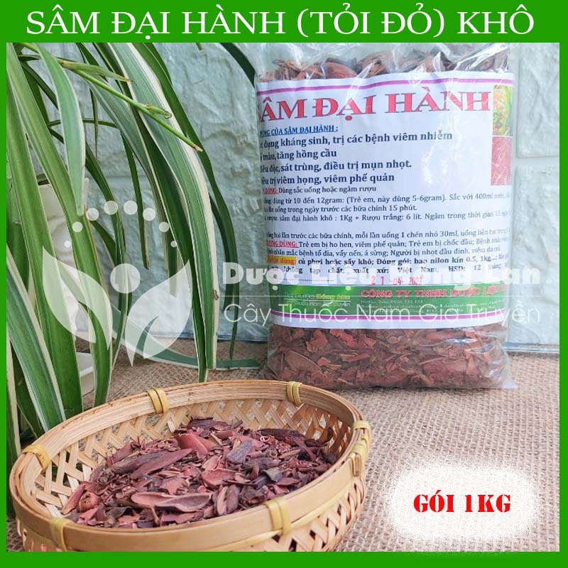 SÂM ĐẠI HÀNH khô sạch đóng gói 1kg - congtyduoclieuhonglan