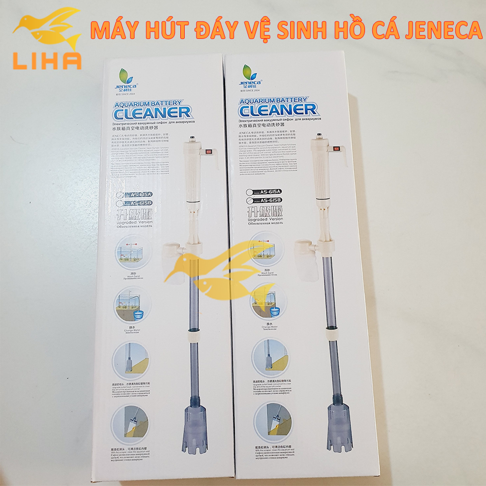 Máy Hút Cặn Jeneca AS-615 - Máy Hút Căn Phân, Thay Nước Vệ Sinh Bể Cá