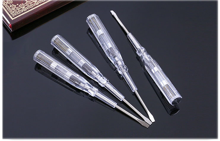 Bút Thử Điện Dài 14cm Trong Suốt