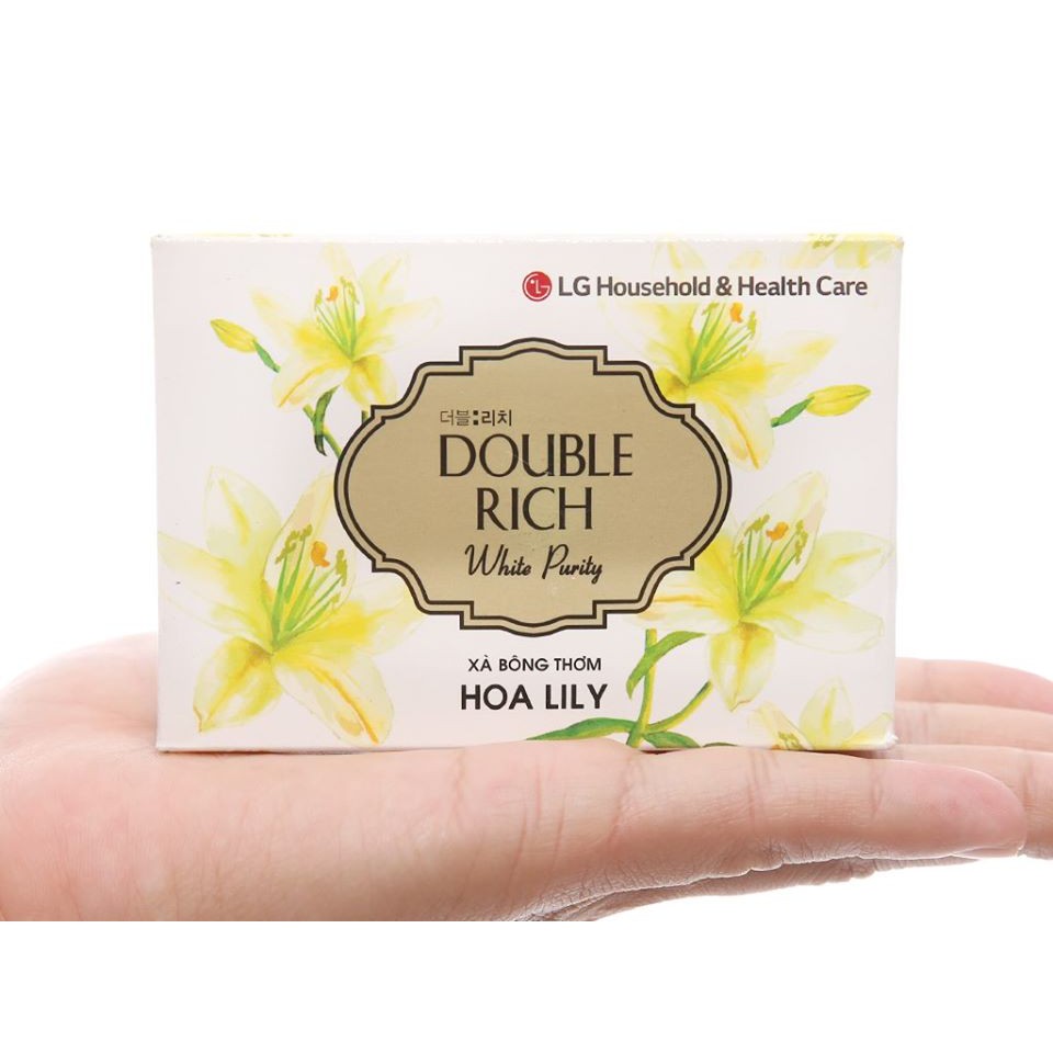 Xà Bông Cục Double Rich  90g- Hương Hoa