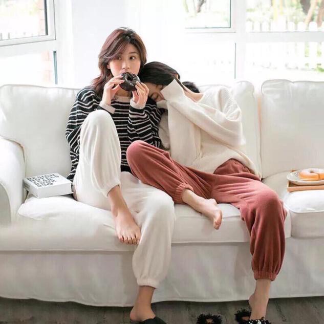 Quần Nỉ Bông D'Studio Nữ Bo Gấu Xuất Nhật Cá Tính