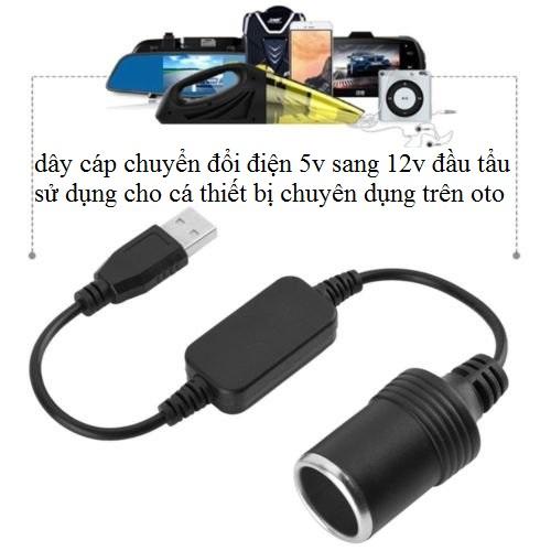 MODULE CÁP CHUYỂN USB 5V SANG ĐẦU TẨU CÁI 12V