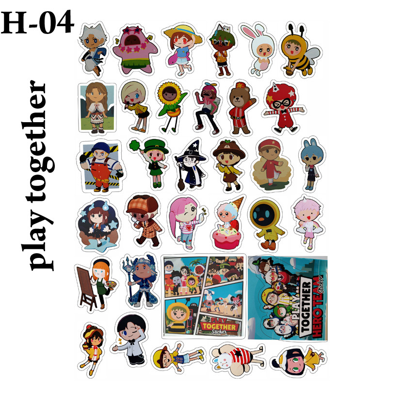 Sticker/ hình dán Hero Team play together (nhiều mẫu đẹp)