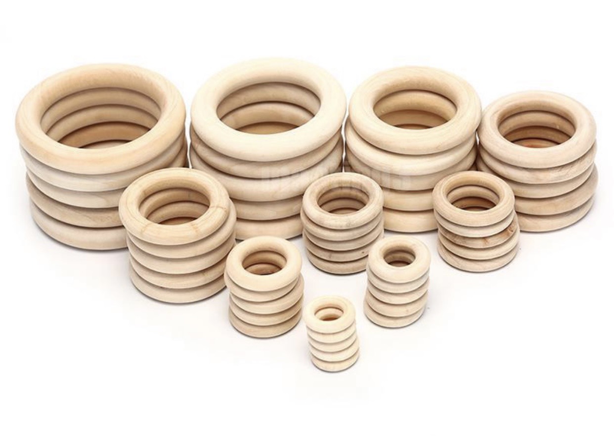 [HCM]5 cái lục lạc gỗ  trơn ( Kích thước 10mm)