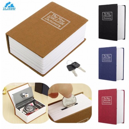 Két sắt mini hình quyển sách khoá chìa