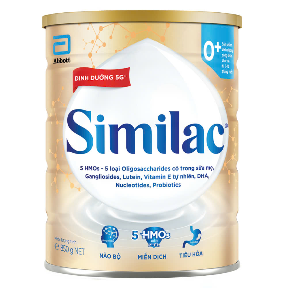 Similac 5g Powdered Milk No. 0+ Can 800g (for Babies 0-12 Months)