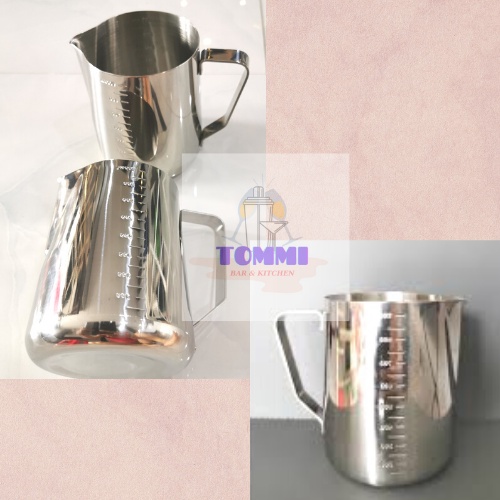 Ca Đánh Sữa Có Vạch Chia Inox Cao Cấp Pha Chế - Dụng Cụ Pha Chế