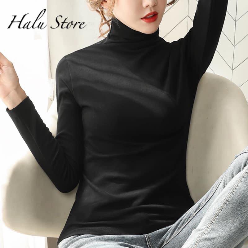 Áo Giữ Nhiệt THUN LẠNH Cổ 3 Phân cho nữ