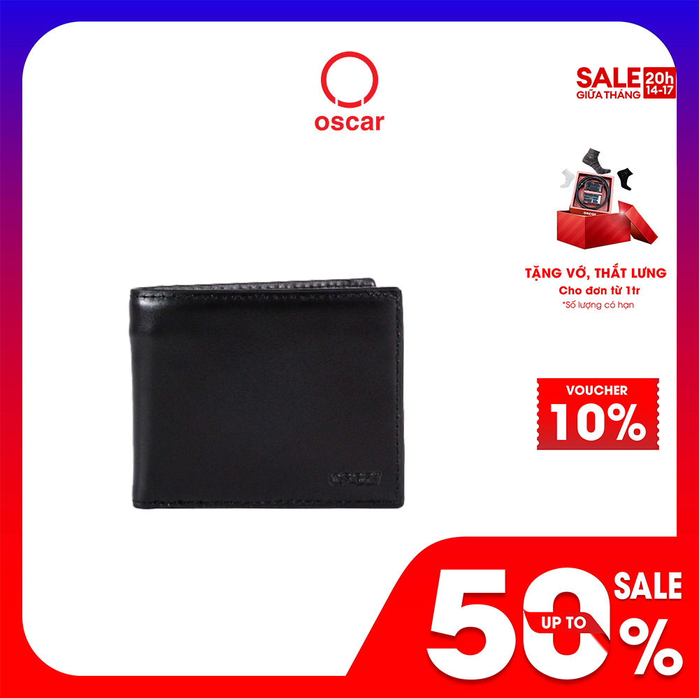 Ví nam ngang thương hiệu Oscar Fashion chất liệu da bò nhập khẩu, nhiều ngăn, thiết kế sang trong OCMWLL 054