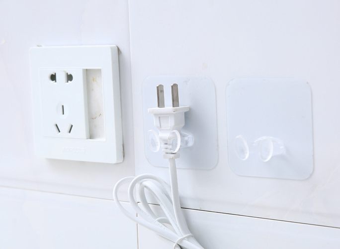 Móc Dán Tường Kẹp Giữ Dây Điện, Phích Cắm Điện