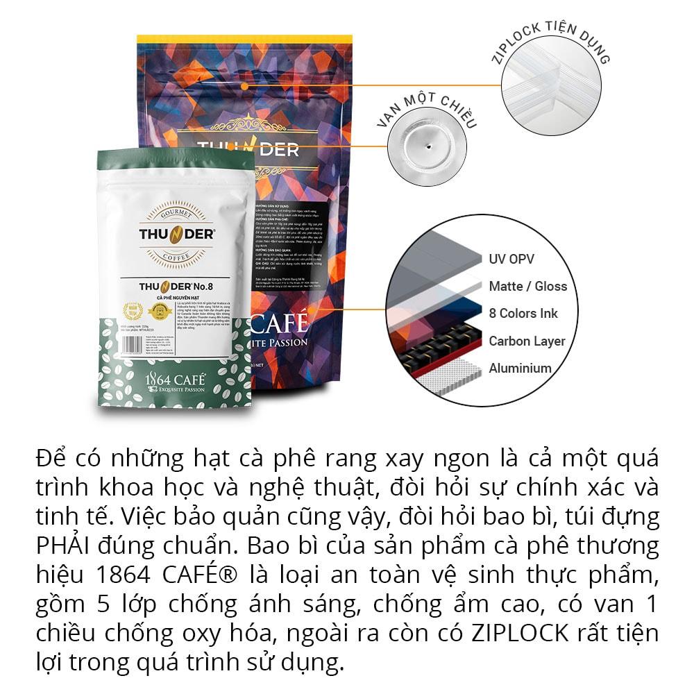 908g Cà Phê Bột Thunder No.4 Pha Phin Gu Việt - 1864 CAFÉ