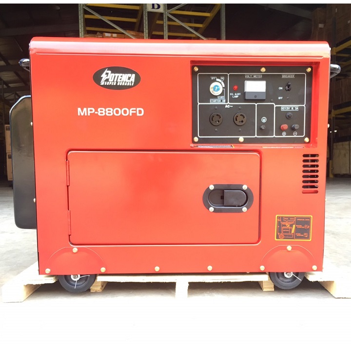 Máy Phát Điện Chạy Dầu 7Kw Potenca MP-8800FD