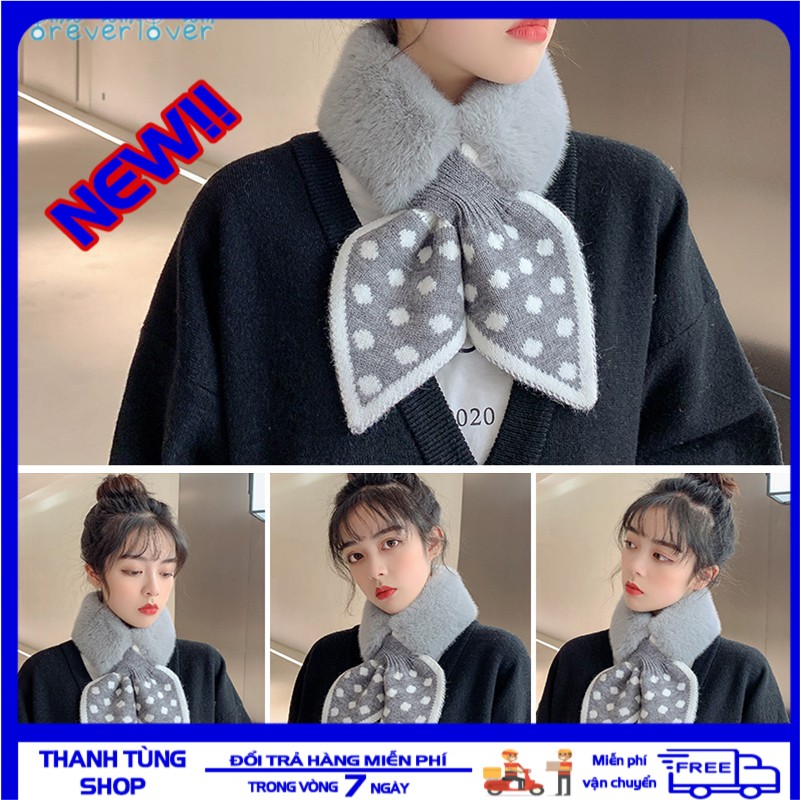 [ SALE UP TO 50 % TOÀN GIAN HÀNG ] Khăn Quàng Cổ Lông Thỏ, Khăn Lông Thỏ Siêu Mịn, Siêu Dày, Khăn Lông Quàng Cổ, Khăn Choàng Cổ Bằng Lông Dày Ấm Áp, Khăn Quàng Cổ Siêu Xinh Phong Cách Nhật Bản ( GIAO MÀU NGẪU NHIÊN )