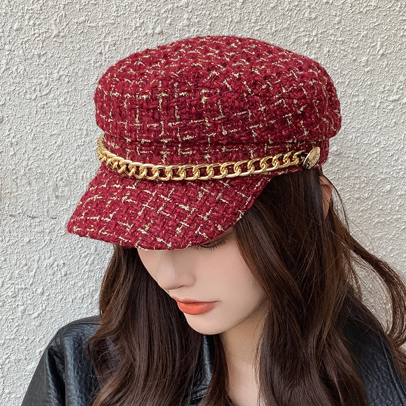 Nón Nồi Dạ Thủy Thủ Phối Xích Siêu Hot Korea Trend - 100style